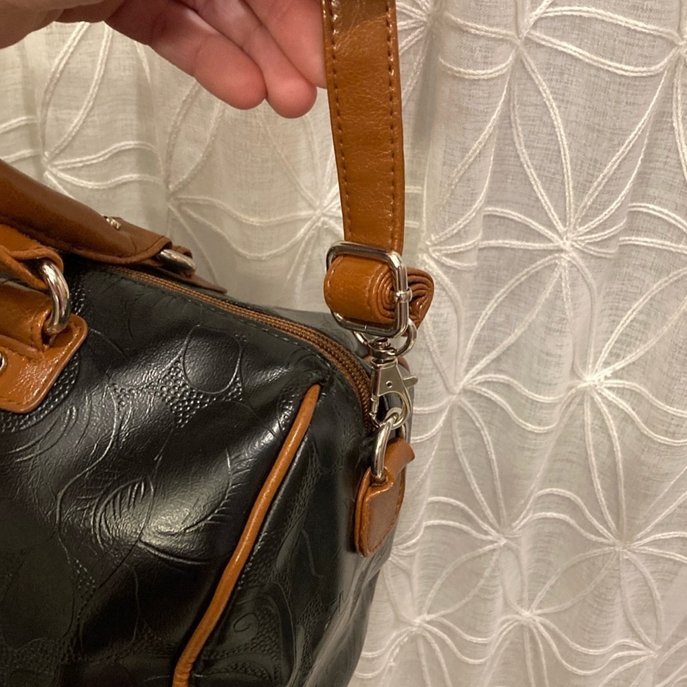 Gigi Hill Bag with Brown Leather Accents and Adjustable Strap - Picture 5 of 15
